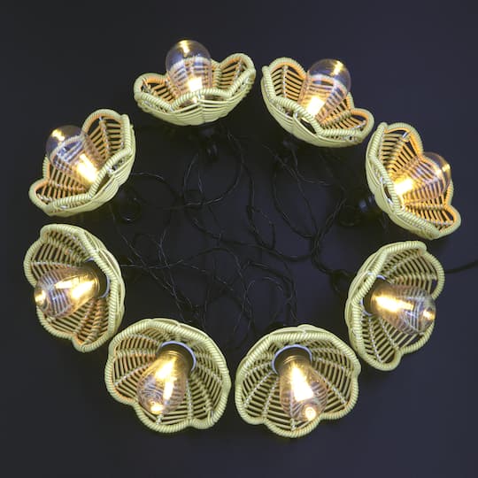 8ct. Rattan Shade String Lights by Ashland®